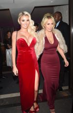 CHLOE SIMS and KATE WRIGHT at Aqua Bar and Restaurant in London 11/24/2016