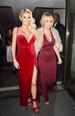 CHLOE SIMS and KATE WRIGHT at Aqua Bar and Restaurant in London 11/24/2016