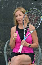 CHRIS EVERT at 27th Annual Chris Evert/Raymond James Pro-celebrity Tennis Classic Media Day at Boca Raton 11/18/2016