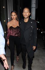 CHRISSY TEIGEN at Catch LA in West Hollywood 11/04/2016