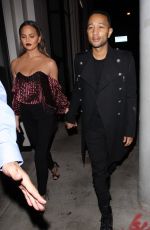 CHRISSY TEIGEN at Catch LA in West Hollywood 11/04/2016