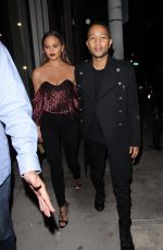 CHRISSY TEIGEN at Catch LA in West Hollywood 11/04/2016