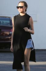 CHRISSY TEIGEN in Shorts Out in Beverly Hills 11/08/2016
