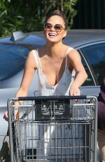 CHRISSY TEIGEN Out Shopping in West Hollywood 11/24/2016