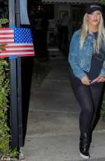CHRISTINA AGUILERA at a Beverly Hills Polling Station 11/08/2016