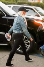 CHRISTINA AGUILERA at a Beverly Hills Polling Station 11/08/2016