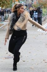 CIARA on the Set of a Music Video in Madison Square Park in New York 11/03/2016