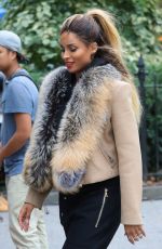 CIARA on the Set of a Music Video in Madison Square Park in New York 11/03/2016