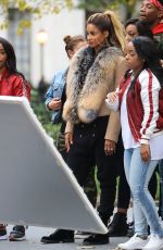 CIARA on the Set of a Music Video in Madison Square Park in New York 11/03/2016