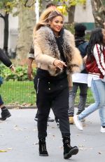 CIARA on the Set of a Music Video in Madison Square Park in New York 11/03/2016