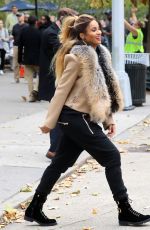 CIARA on the Set of a Music Video in Madison Square Park in New York 11/03/2016
