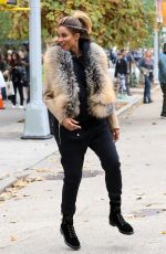 CIARA on the Set of a Music Video in Madison Square Park in New York 11/03/2016