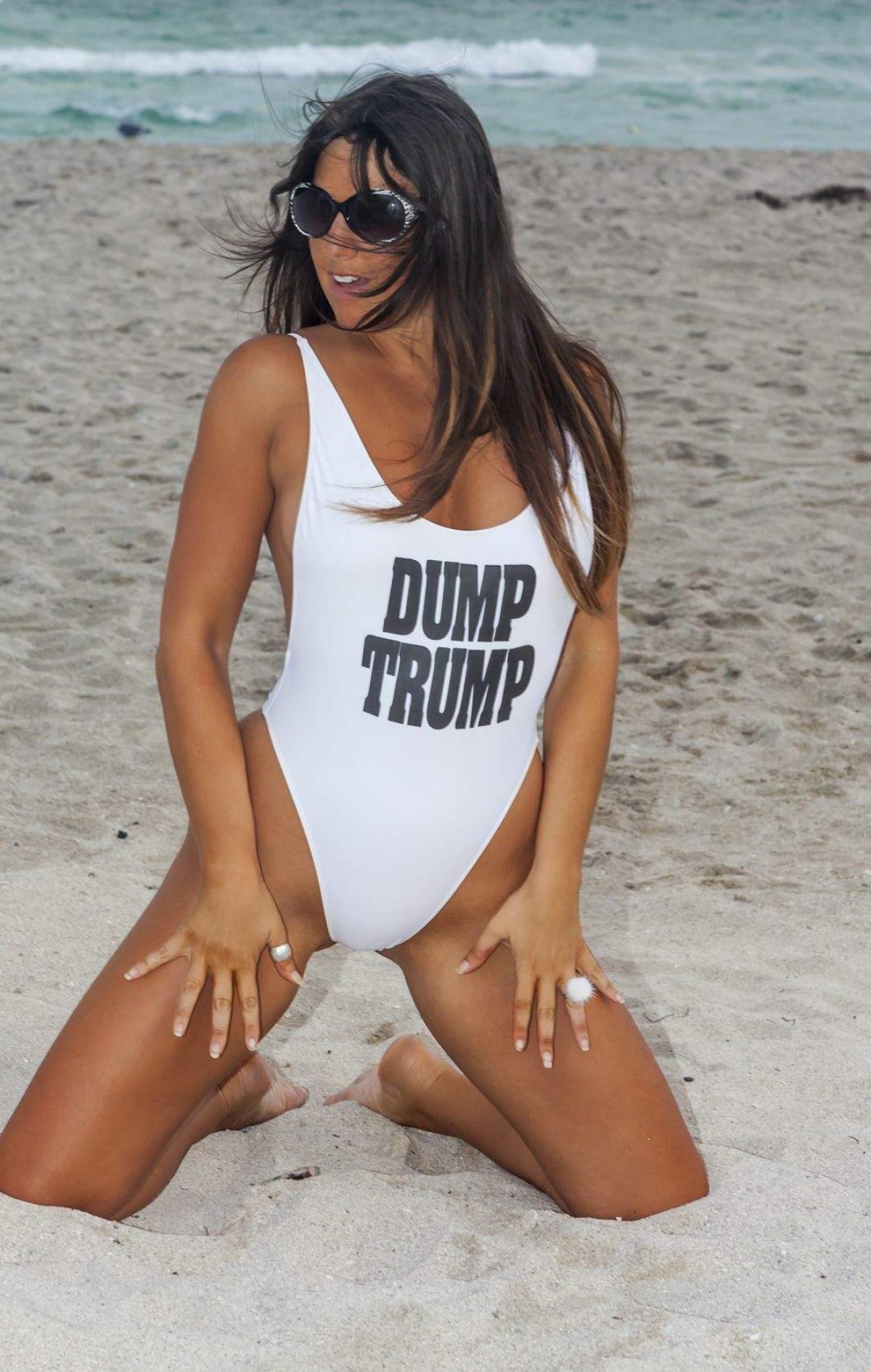 CLAUDIA ROMANI in Swimsuit at a Beach in Miami 11/05/2016 CLAUDIA ROMANI in Swimsuit at a Beach in Miami 11/05/2016