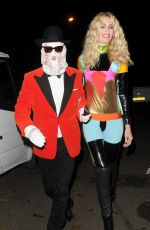 CLAUDIA SCHIFFER at Jonathan Ross Halloween Party 10/31/2016