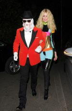 CLAUDIA SCHIFFER at Jonathan Ross Halloween Party 10/31/2016