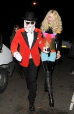 CLAUDIA SCHIFFER at Jonathan Ross Halloween Party 10/31/2016