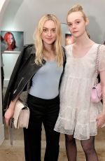 DAKOTA and ELLE FANNING at Anton Yelchin Photography Exhibit Opening in Los Angeles 11/05/2016