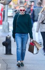 DAKOTA FANNING Out and About in New York 10/31/2016