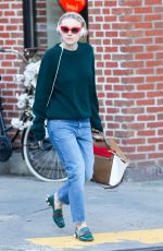 DAKOTA FANNING Out and About in New York 10/31/2016