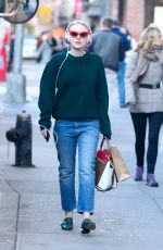 DAKOTA FANNING Out and About in New York 10/31/2016