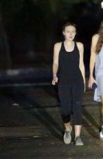 DAKOTA FANNING Out at Coldwater Canyon Park in Los Angeles 11/10/2016
