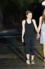 DAKOTA FANNING Out at Coldwater Canyon Park in Los Angeles 11/10/2016