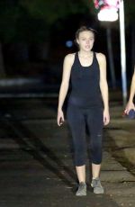 DAKOTA FANNING Out at Coldwater Canyon Park in Los Angeles 11/10/2016