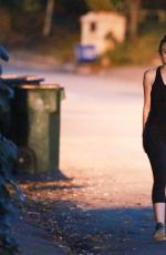 DAKOTA FANNING Out at Coldwater Canyon Park in Los Angeles 11/10/2016