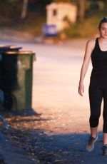 DAKOTA FANNING Out at Coldwater Canyon Park in Los Angeles 11/10/2016