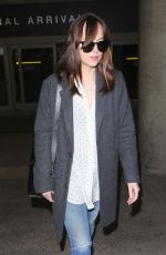 DAKOTA JOHNSON at Los Angeles Intenational Airport 11/04/2016