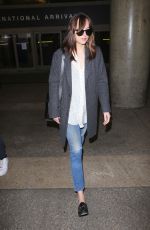 DAKOTA JOHNSON at Los Angeles Intenational Airport 11/04/2016