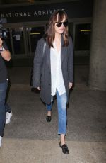 DAKOTA JOHNSON at Los Angeles Intenational Airport 11/04/2016