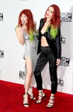 DANI and BELLA THORNE at 2016 American Music Awards at The Microsoft Theater in Los Angeles 11/20/2016