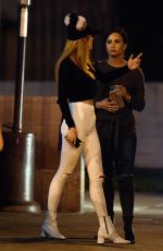 DEMI LOVATO and BELLA THORNE Leaves Urth Cafe in Los Angeles 11/13/2016