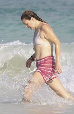 DREW BARRYMORE at a Beach in Miami 11/12/2016