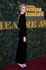 ELIZABETH DEBICKI at Evening Standard Theatre Awards in London 11/13/2016