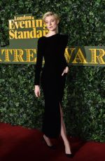 ELIZABETH DEBICKI at Evening Standard Theatre Awards in London 11/13/2016