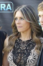 ELIZABETH HURLEY on the Set of Extra at Universal Studio in Hollywood 11/17/2016