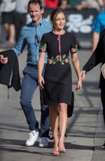 ELLA PURNELL and CHLOE MORETZ at Jimmy Kimmel Live in Hollywood 11/03/2016