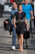 ELLA PURNELL and CHLOE MORETZ at Jimmy Kimmel Live in Hollywood 11/03/2016