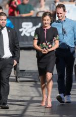 ELLA PURNELL and CHLOE MORETZ at Jimmy Kimmel Live in Hollywood 11/03/2016