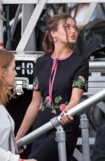 ELLA PURNELL and CHLOE MORETZ at Jimmy Kimmel Live in Hollywood 11/03/2016