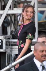 ELLA PURNELL and CHLOE MORETZ at Jimmy Kimmel Live in Hollywood 11/03/2016