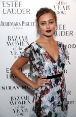 ELLA PURNELL at Harper’s Bazaar Women of the Year Awards in London 10/31/2016