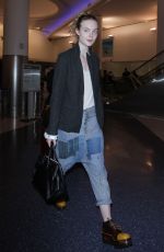 ELLE FANNING at Los Angeles International Airport 11/04/2016
