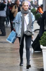 ELSA HOSK Arrives to Flex Studios in New York 11/09/2016