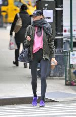 ELSA HOSK Heading to a Gym in New York 11/25/2016