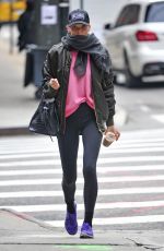 ELSA HOSK Heading to a Gym in New York 11/25/2016