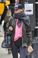 ELSA HOSK Heading to a Gym in New York 11/25/2016