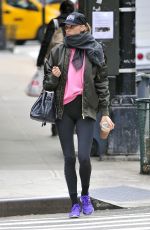 ELSA HOSK Heading to a Gym in New York 11/25/2016